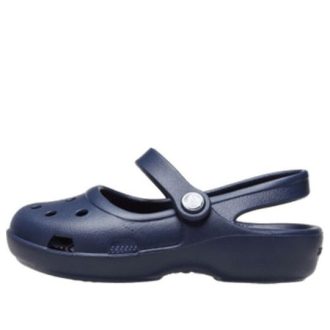 Zuecos Crocs Karin para mujer, color azul, 206363-410