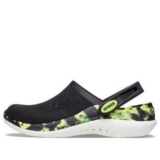 Zuecos Crocs LiteRide 2.0 «Negro Amarillo Neón» 207634-02K