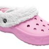 Zuecos Crocs Mommoth Evo, ligeros, resistentes al desgaste y abrigados, color rosa 12878-6U5