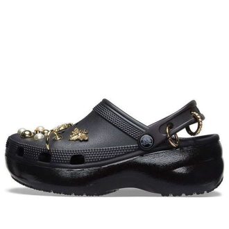 Zuecos Crocs para mujer, color negro, 207388-103