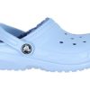Zuecos Crocs (PS) Classic con forro azul claro 207010-4NS