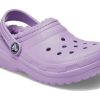 Zuecos Crocs (PS) Classic con forro «Purple Violet» 207010-5PR