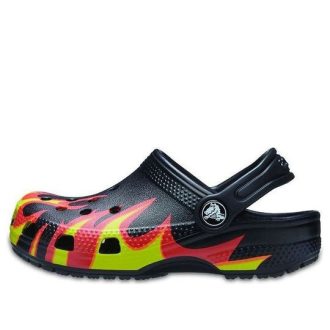 Zuecos Crocs (PS) Classic Flame Broiled «Negro, Rojo, Verde» 206629-0X9