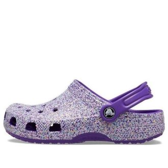 Zuecos Crocs (PS) Classic Glitter «Morado» 206993-573