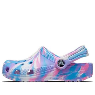 Zuecos Crocs (PS) Classic Marbled «Azul, Morado y Rosa» 207464-102