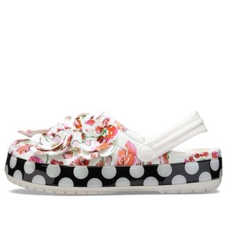 Zuecos Crocs Timeless Clash Roses Floral Dots (Mujeres) «Blanco, Rojo, Negro» 205372-97D