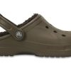 Zuecos Crocs Winter con forro «Walnut Espresso» 203766-23J
