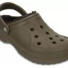 Zuecos Crocs Winter con forro «Walnut Espresso» 203766-23J
