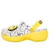 Zuecos Crocs (WMNS) x Smiley World Charm Classic con plataforma en amarillo y blanco 207980-94S